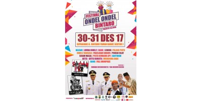 Bazaar Festival Ondel-Ondel Bintaro 30-31 Desember 2017